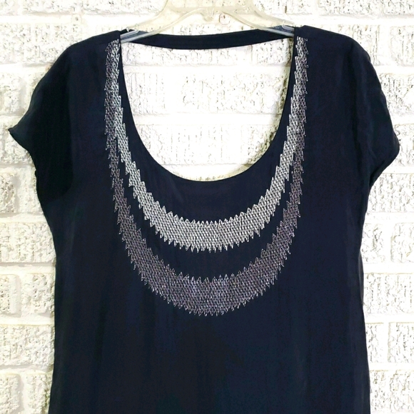 Club Monaco Embroidered Shift Dress - Picture 3 of 6